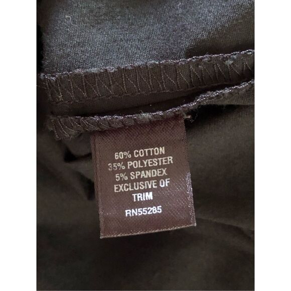 Express Design Studio 3/4 Sleeve Black Shirt Dress SZ 8 - Picture 9 of 10